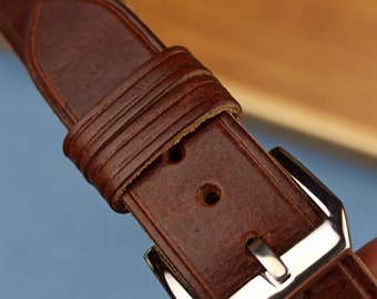 Premium Handgemachtes Horween Chromexcel Pferd Front Leder Uhrenarmband hergestellt in den Niederlanden alle Größen