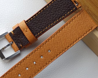 Handgefertigtes Premium Epsom Leder Uhrenarmband hergestellt in den Niederlanden alle Größen