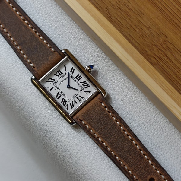 Handmade Premium Horween leather watch strap made in the Netherlands all sizes