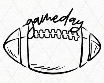 Gameday Football Design: PNG SVG Clipart (Digital Download)