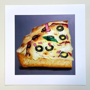 Paper Print Of Pizza Painting