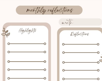 Monthly Reflection