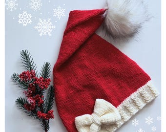 Mistle Christmas beanie, Christmas hat, knitting pattern, beanie pattern