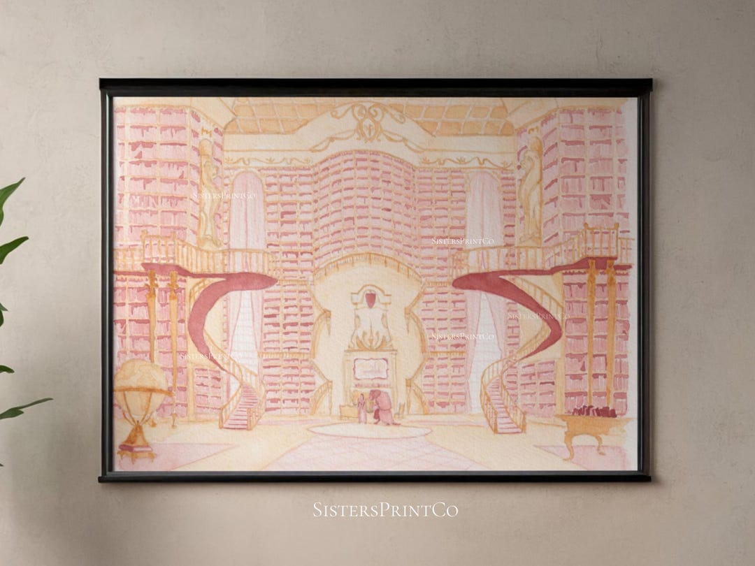 Beauty and the Beast Library – Original Hand-painted Artwork (digitized ...