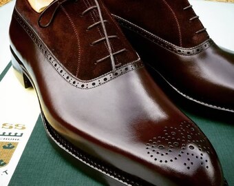 Handmade oxfords, Leather oxford shoes, Handcrafted oxfords, Men's oxford shoes