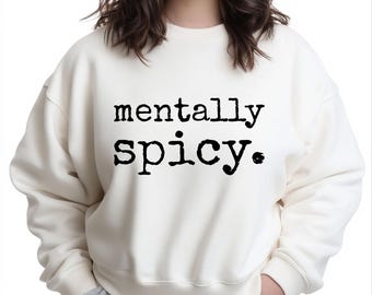 Diseño tipográfico con un toque picante, divertido archivo PNG de descarga digital, sublimación moderna, estilo retro vintage de los años 70, cita atrevida SVG para Cricut