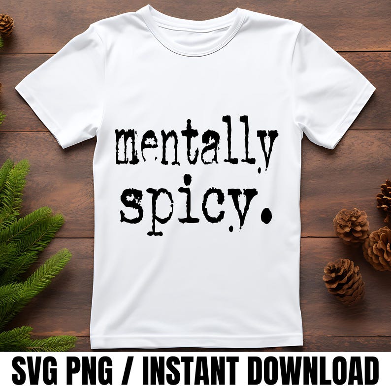 Psychisch würzige Png-Svg-Datei, lustige digitale Download-PNG-Datei, trendige Sublimation Retro Vintage, 70er Jahre Stil, freches Zitat SVG für Cricut Bild 3