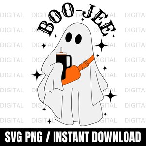 Boo-JEE Svg Png T-shirt, Fall Halloween Inspired SVG Design, Cute ghost Png, funny halloween Svg, digital download, halloween tshirts canada