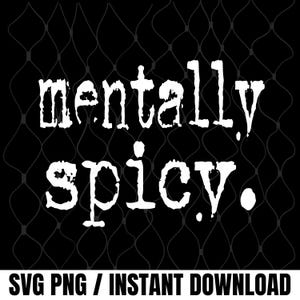 Psychisch würzige Png-Svg-Datei, lustige digitale Download-PNG-Datei, trendige Sublimation Retro Vintage, 70er Jahre Stil, freches Zitat SVG für Cricut Bild 2
