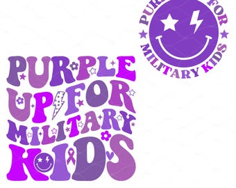 Purple Up Png Svg, Purple Up for military kids Png Svg, Military child Png,Military child 2026 shirt, Military Child Month Png,Kids Gift Svg