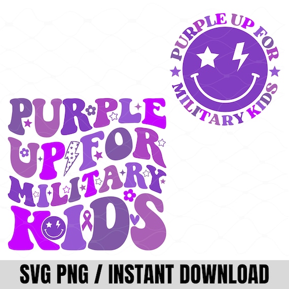 Purple Up Png Svg, Purple Up for military kids Png Svg, Military child Png,Military child 2026 shirt, Military Child Month Png,Kids Gift Svg