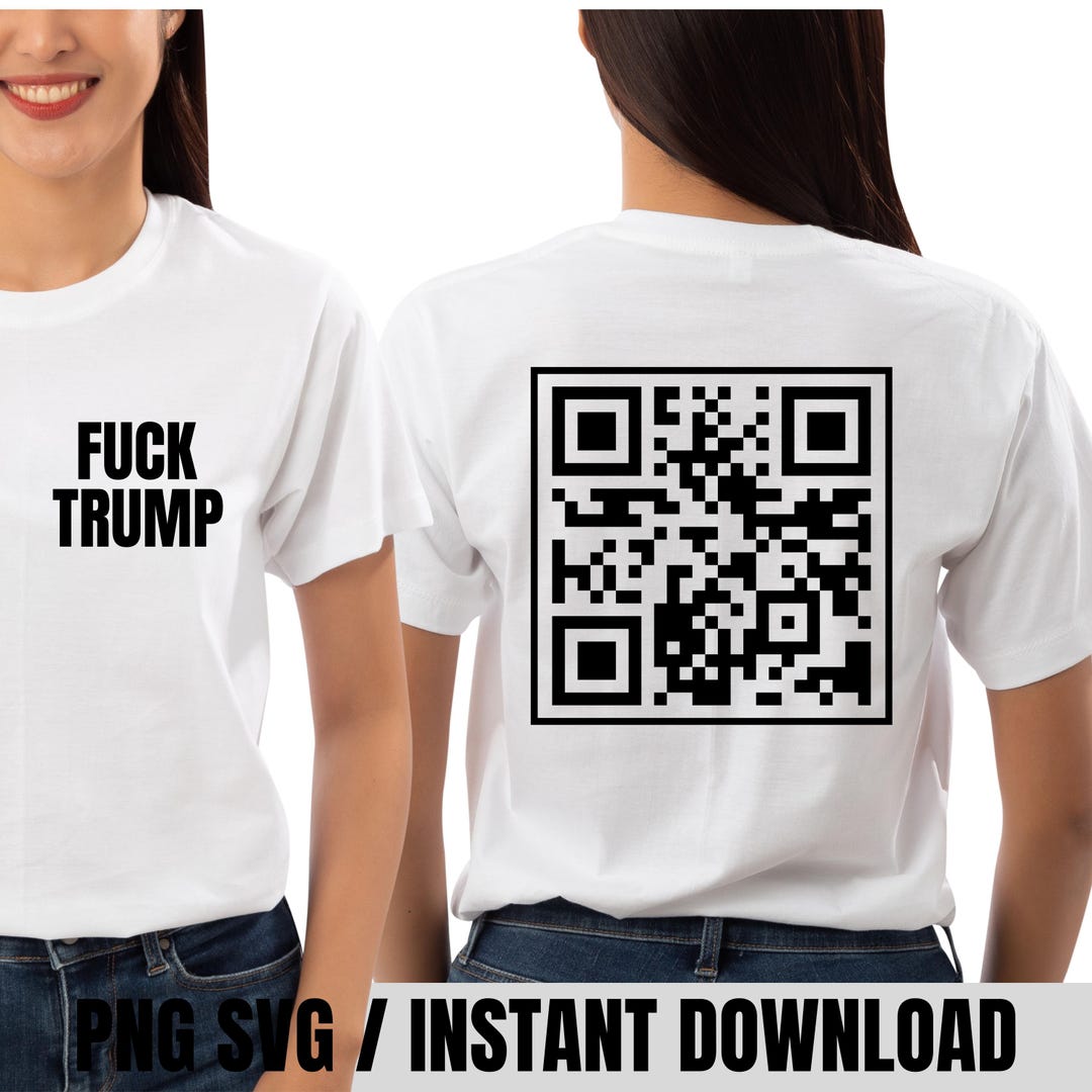 F*ck Trump QR Code Png Svg, Anti Trump Code Code Png, Hidden Message ...