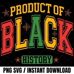 Produto da História Negra SVG PNG, História Negra PNG, Mês da História Negra SVG, História Negra Universitária, Juneteenth PNG, Afro-americano Inspirador