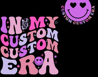 Personalized Groovy Text SVG PNG: Custom Era Design (Digital Download)