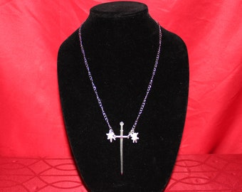 Bone Necklace, Gothic Necklace, Sword Necklace, Macabre, Bone Jewelry  Real Bone Jewelry, Oddities, Gothic Jewelry, Medieval, Jewelry