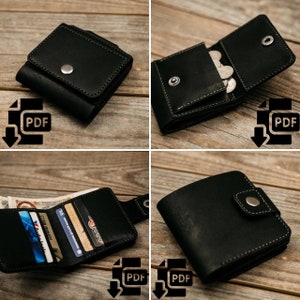 2 carteras, descargas digitales, elaboración de patrones, PDF, cartera de cuero, cartera de monedas, Moldavia, hecho a mano, elaboración