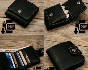 2 Wallets,Digital Downlods, Pattern Crafting ,PDF ,Leather Wallet, Coin Wallet,Moldova ,HandMade,Crafting