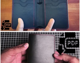 Vertical BIFOLD Pattern ,PDF ,DIgital PDF,Leather Craft,Handmade,Gentlmen ,Leather Goods.