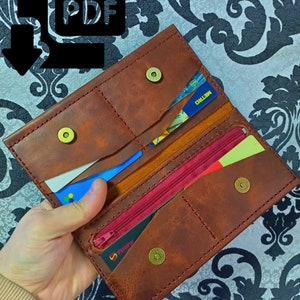 Digital Pdf Wallet ,Leather PDF Wallet for Men&#39;s And Women&#39;s ,Gentlmen HandMade