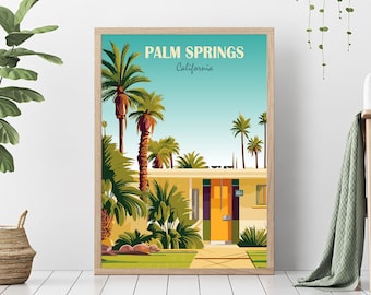 Palm Springs Travel Poster – Mid Century Modern Art (Digital Download)