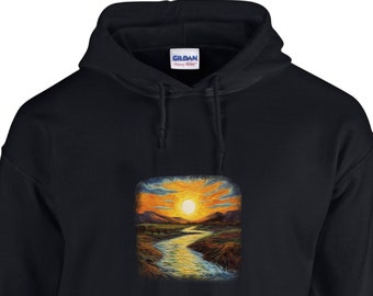 Sunrise Sweatshirt Trendy Sunrise Hoodie Collection: Sunrise Serenity Sunrise Graphic Hoodie