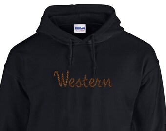 Farm HOODIE, WESTERN SWEATSHIRT, Western Graphic Print Cotton and Polyester Drawstring Hooded Pocket Sweatshirt
