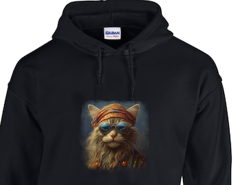 KITTEN HOODIE, HANDMADE Hoodie, Cat Hoodie, Animal Hoodie, Embrace Your Inner Cat Lady Trending Lovely Cat Hoodie, Cat Owner Gift