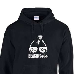 BEACH HOODIE, BEACH Vibes, Stay Cozy and Beachy with the Beach Babe Hoodie - Vintage Beach Life Inspiration