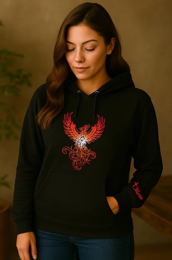 PHOENIX HOODIE, PHOENIX Gift, Phoenix Lover Hoodie Perfect for Those Who Believe in the Power of Resilience and Renewal