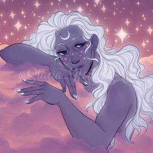 Starlight / Original Galaxy Art Print / 5x7 y 8x10