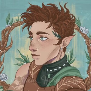 Orym of the Air Ashari | Critical Role Bell&#39;s Hells Fanart Print | 5x7 and 8x10