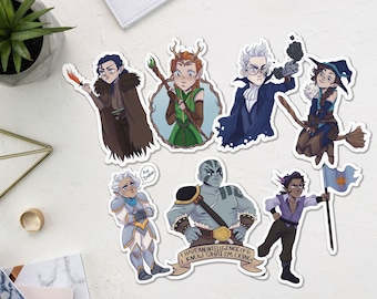 Vox Machina Critical Role Campaign One | 4 Inch Matte Vinyl Stickers