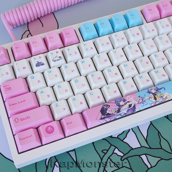 Japanese Style Bilibili 134 PCS Cherry Profile Anime Keycap Set For Mechanical Keyboard｜Gift for Him|Custom Keycaps|Keycaps ONLY