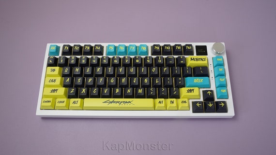 Cyberpunk Anime Keycap Set: PBT Dye-sub Cherry Profile, 129
