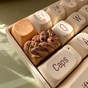 Toast Bread Keycap | Clay Handmade | Available in 1.5U, 1.75U & 2U Sizes for Mechanical Keyboard | Unique Art Decoration