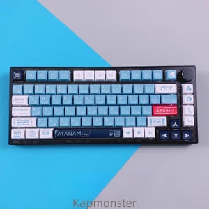 Japanese Style Keyboard Eva-00 Keycap Set 116 Pcs for Mechanical Keyboard XDA Profile PBT Cherry MX Switch Compatible