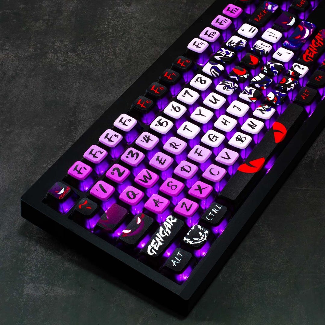 Gengar Keycap Set | PBT Pudding Keycaps, Cherry MX, SAX Profile - Etsy ...