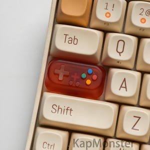 Handmade Resin Artisan Keycap: Translucent PBT, Backlit Compatible