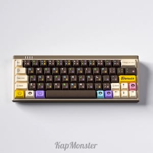 Japanese Style Donut 128 PCS Cherry Profile Anime Keycap Set For Mechanical Keyboard｜Gift for Him|Custom Keycaps |Keycaps ONLY