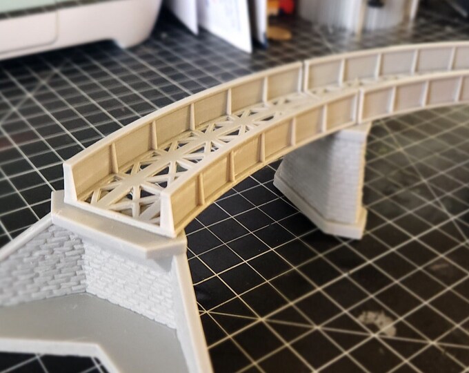 N Scale Curved Bridge Kit!! in Multiple Radius' and Length!! - Etsy