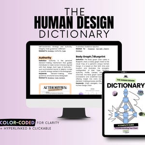 Dicionário de Design Humano | Guia de Estudo, Presente de Design Humano, Aprenda Design Humano, E-book, Gráfico Corporal, Mapa Astral, Guia de Design Humano