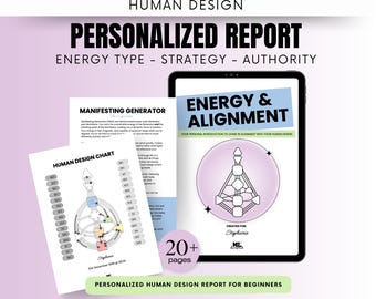 Personalized Human Design Report • Energy Type, Strategy (Digital Download)