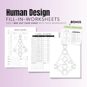 Feuilles de travail à remplir pour thème Human Design : modèle pour lire les thèmes astrals | Human Design Gates, Body Graph, Human Design Centers, Guide d'étude