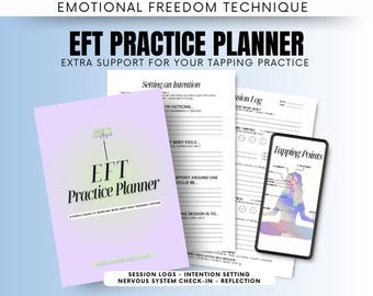 EFT Practice Planner | Emotional Freedom Technique | Printable PDF + Editable Canva Template