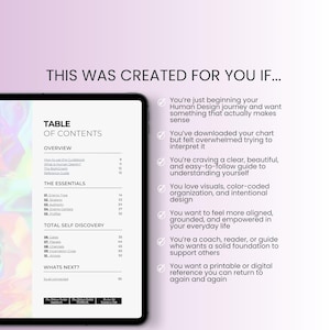 Human Design Starter Kit: Ebook & Workbook (Digital Download) image 5