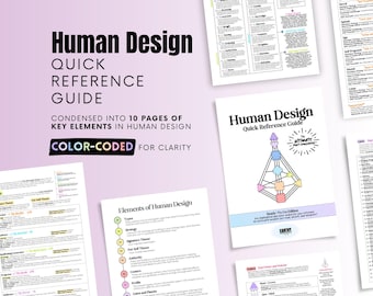 Guide de référence rapide de Human Design : Aide-mémoire (téléchargement numérique)