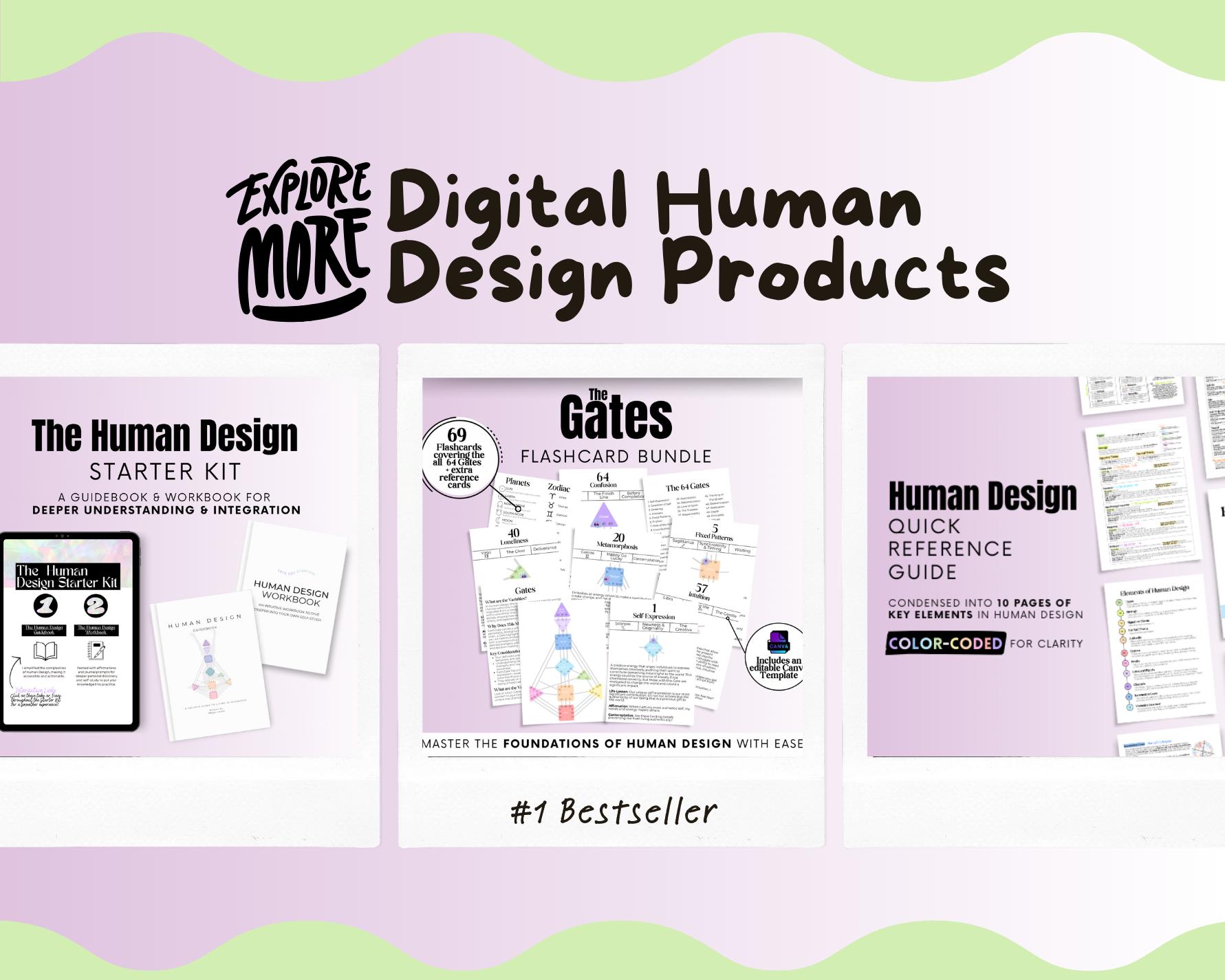 The Complete Human Design Flashcard Collection- Types, Gates, Channels ...