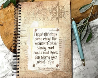 Book Cover PNG, Digital Design PNG, Journal Cover PNG Design, Life Maps Quote Book Cover Sublimation, Book Journal Sublimation Design,