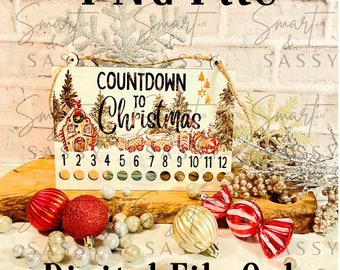Candy Cane Countdown Sign Digital Design, PNG, Instant download, Christmas Sign, Christmas Countdown, Sublimation Design, Candy Cane Advent