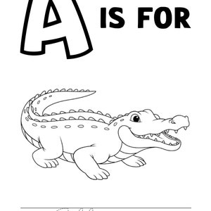 Coloring Pages Drawing for Kids Printable ABC Baby Book 52 Pages of Fun ...